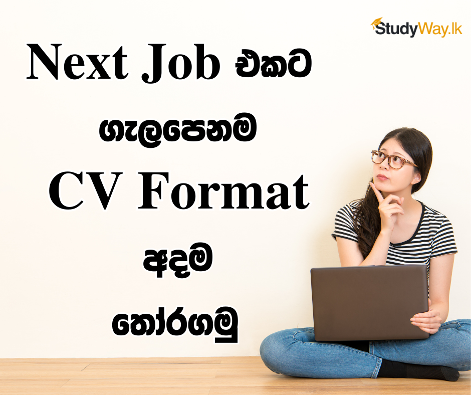 How to select right cv format for your next job - ඊලඟ රැකියාව වෙනුවෙන් ගැලපෙනම CV Format එක තෝරගමු