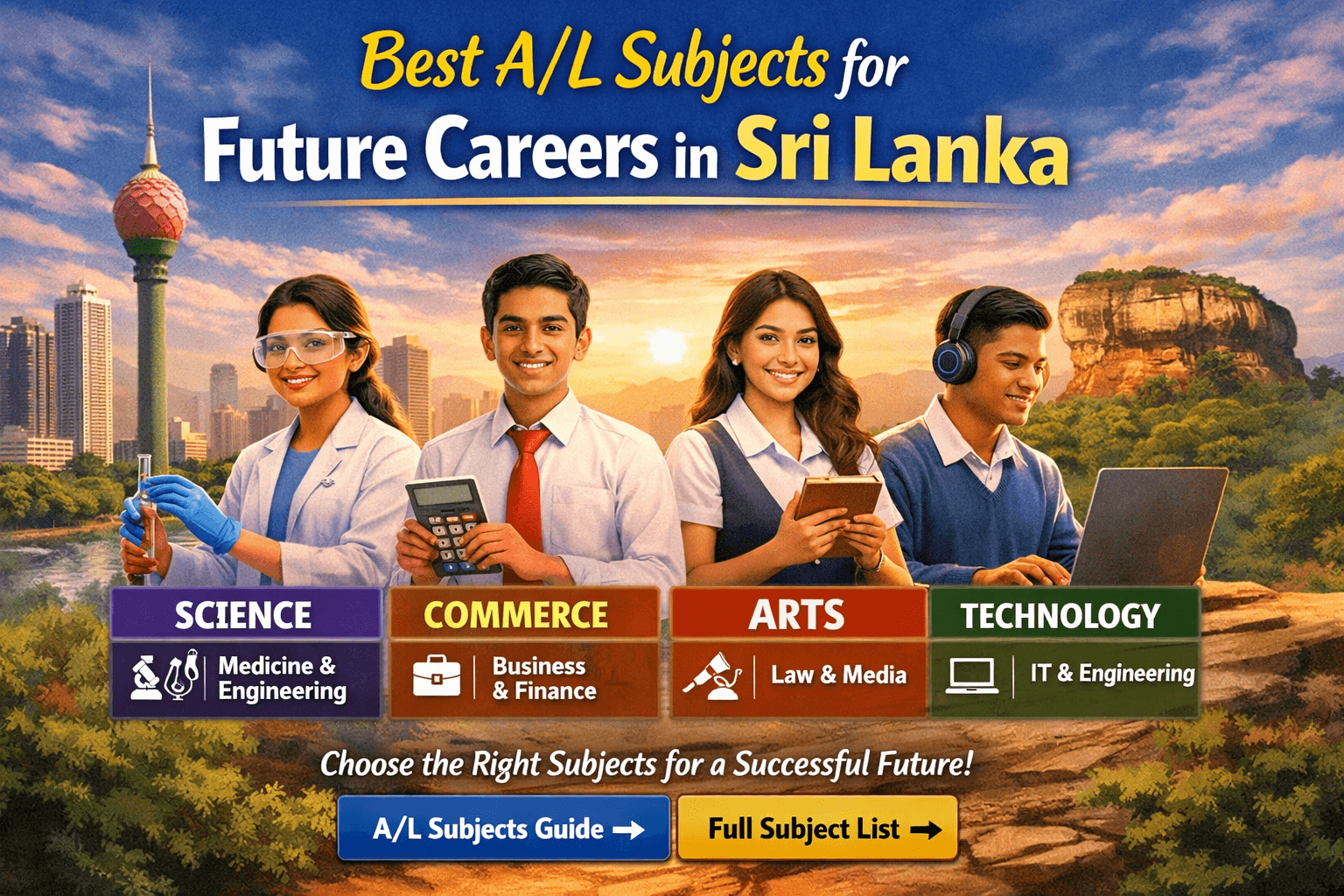 Best A/L Subjects for Future Careers in Sri Lanka