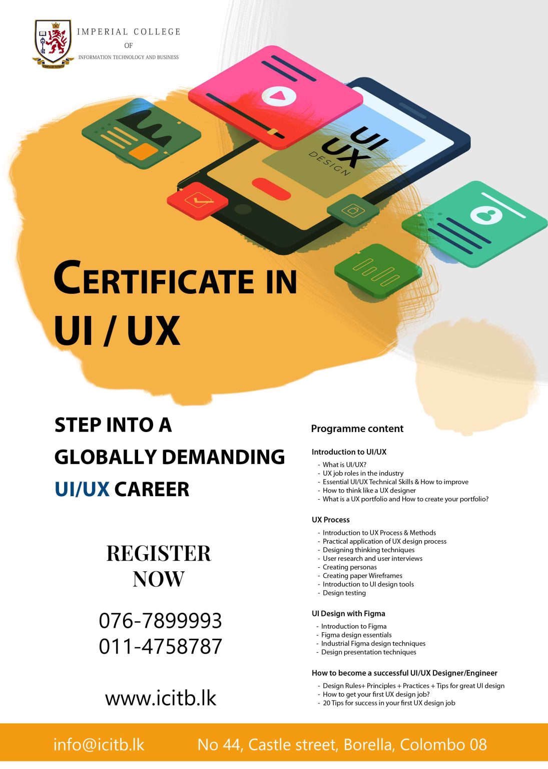 Certificate in UI / UX - ICITB - Imperial College of Information ...