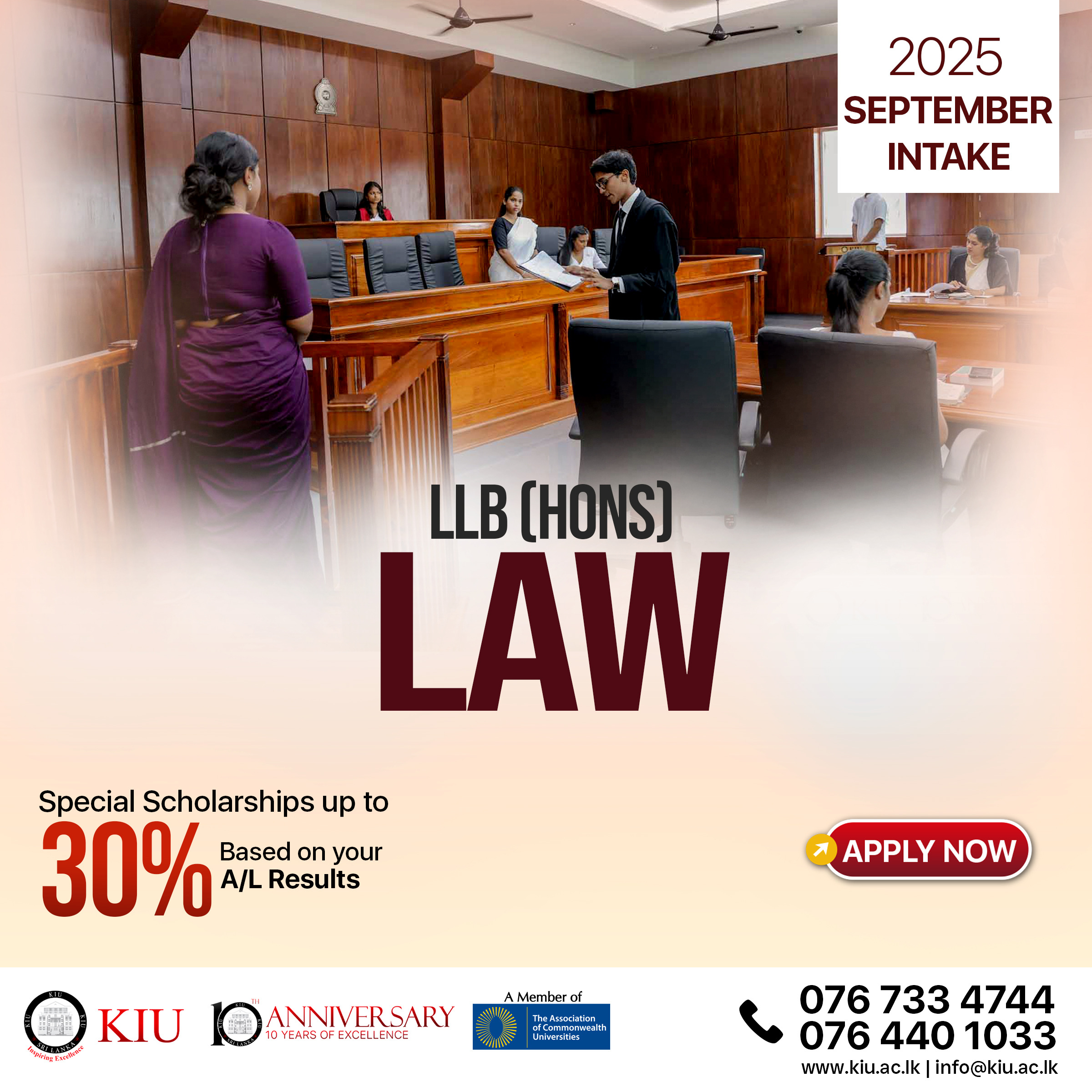 Kickstart Your Legal Career with LLB (Hons) at KIU – 2025 Intake Open!