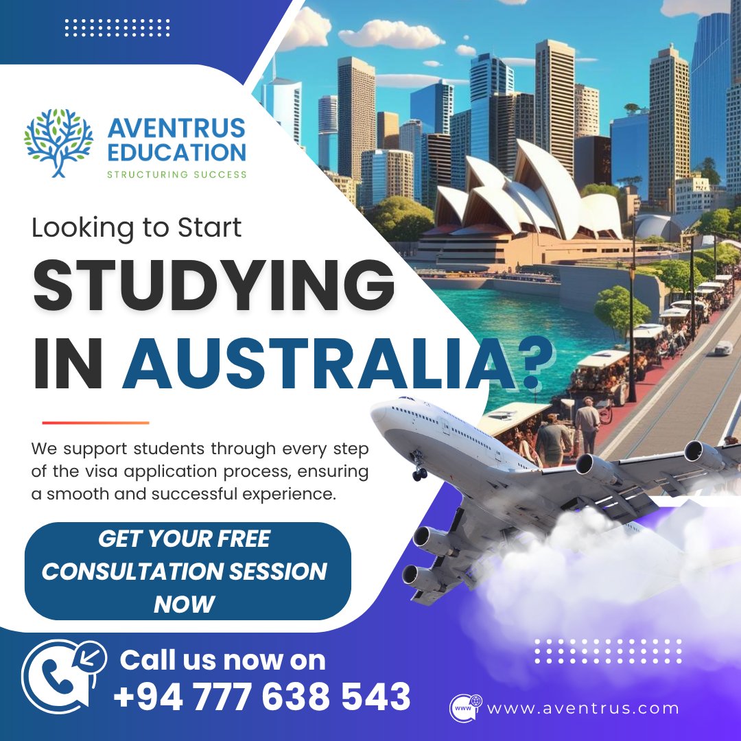 🎓 Dreaming of studying in Australia in 2025? Aventrus Education is here to make it happen! 🇦🇺