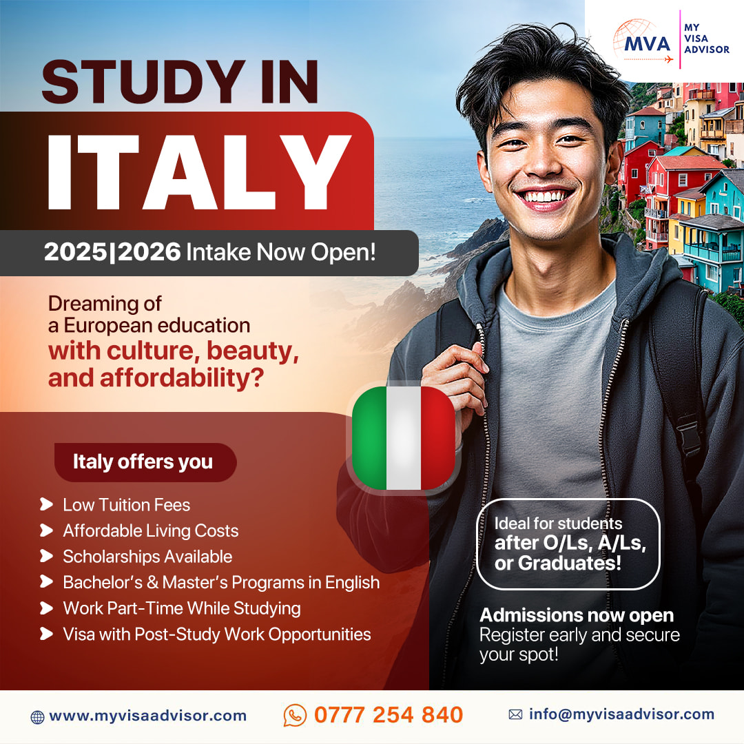 🇮🇹 Study in Italy – 2025 | 2026 Intake Now Open! 🎓