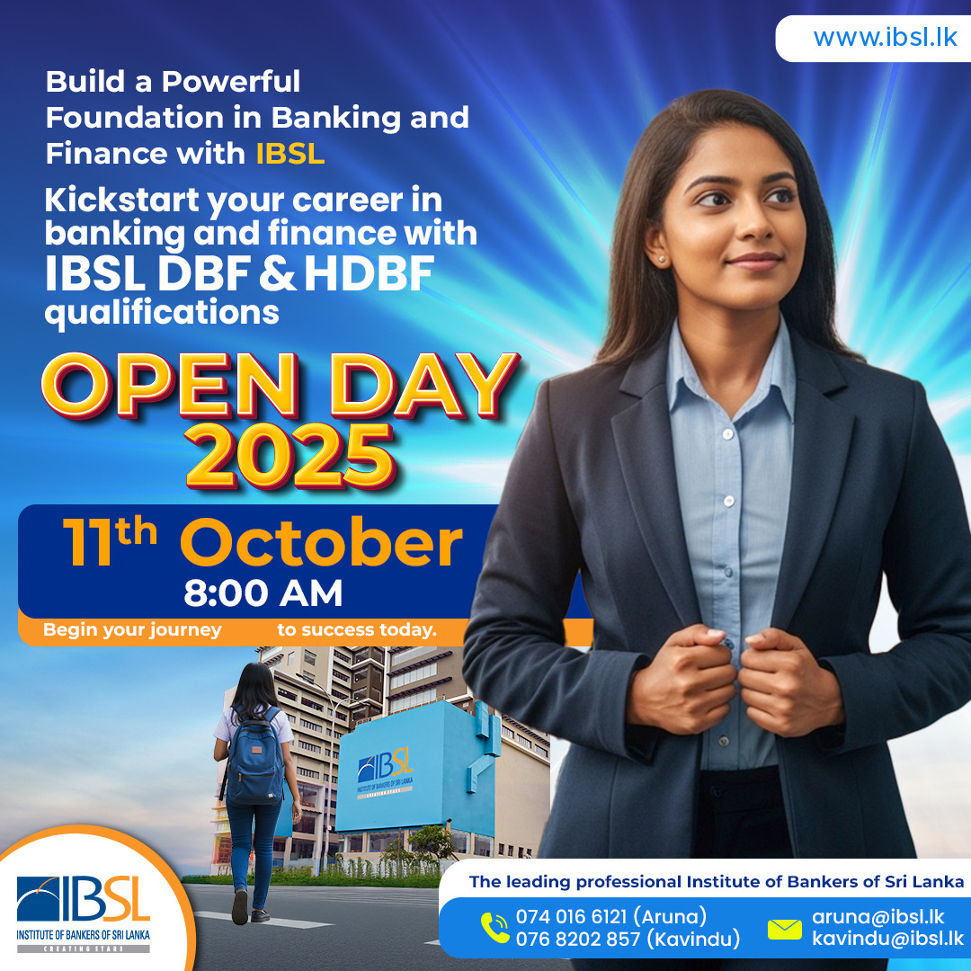 IBSL Open Day 2025 - Unlock Opportunities in Banking & Finance!