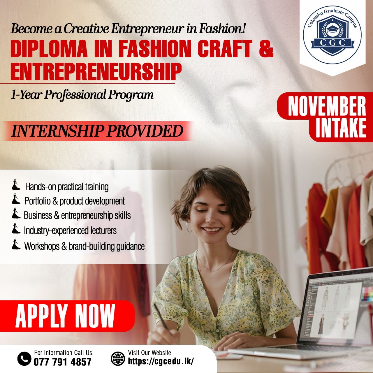 Become a Creative Fashion Entrepreneur with Colombo Graduate Campus!