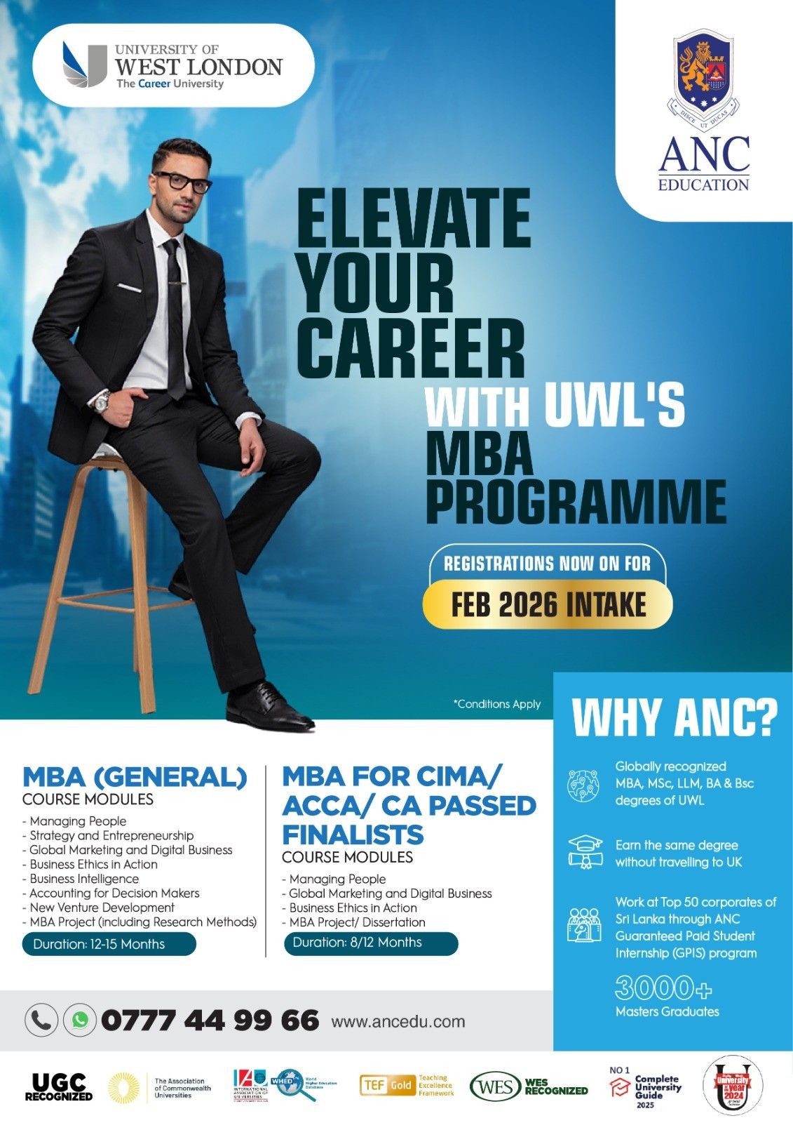 Elevate Your Career with the UWL MBA | Study a Top UK-Ranked University