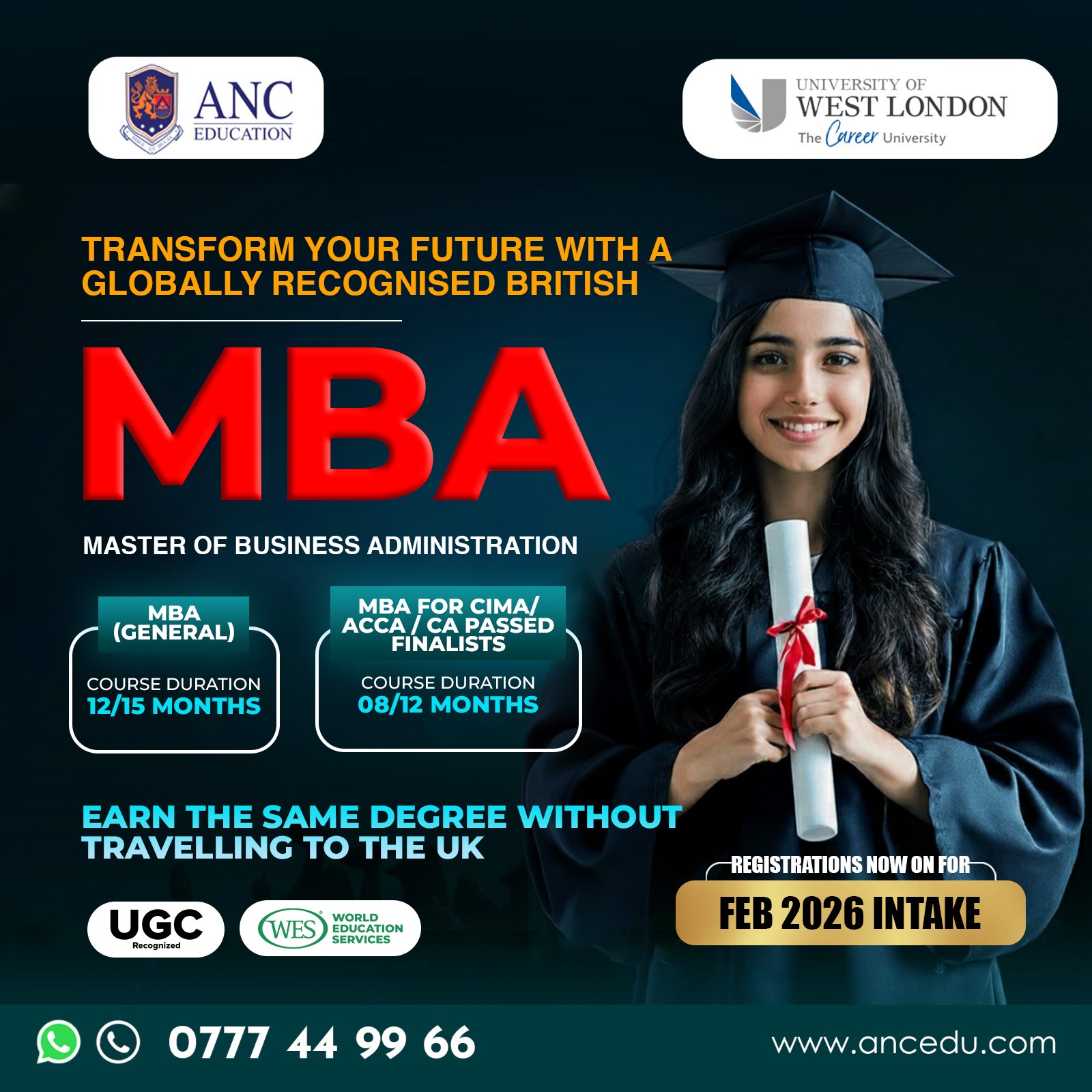 Elevate Your Career with the UWL MBA | Study a Top UK-Ranked University