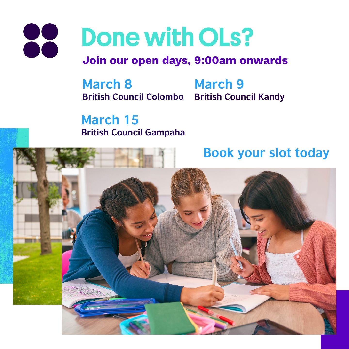 Finished O/Ls? Discover Your Next Path at the British Council Open Days!