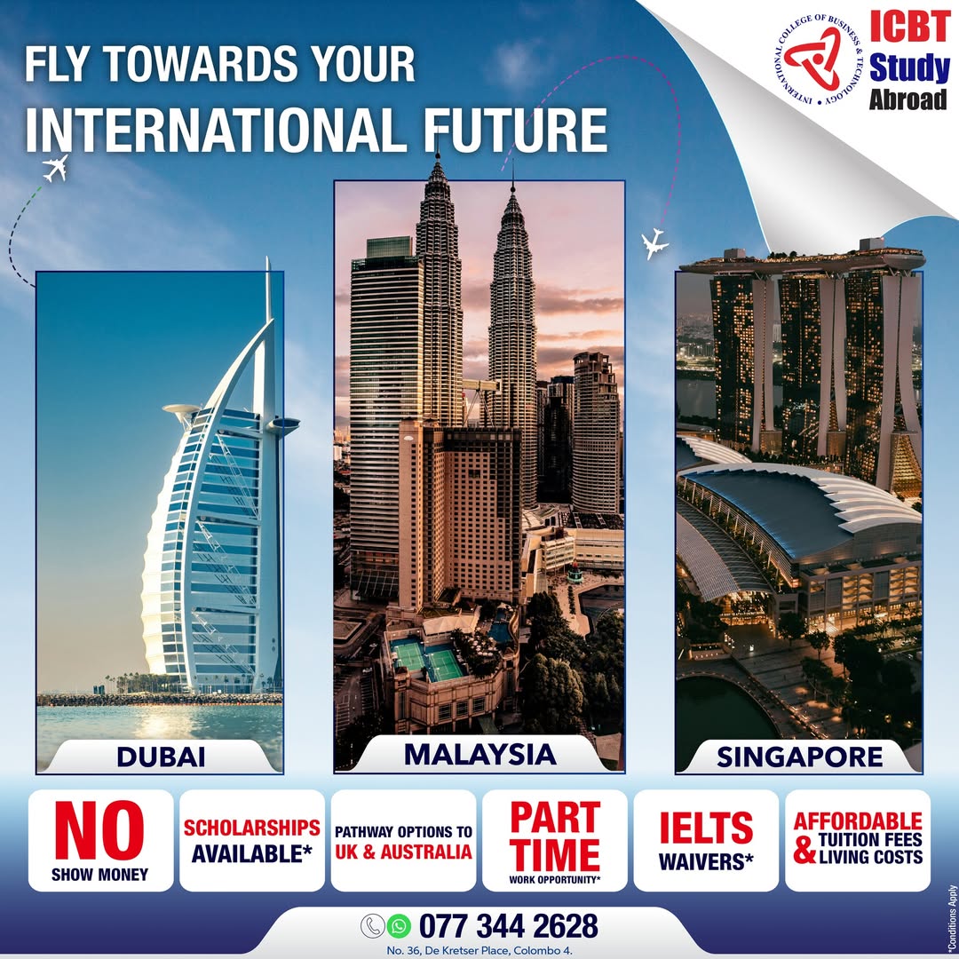 Study in Dubai, Malaysia & Singapore with exciting opportunities for your higher education journey!