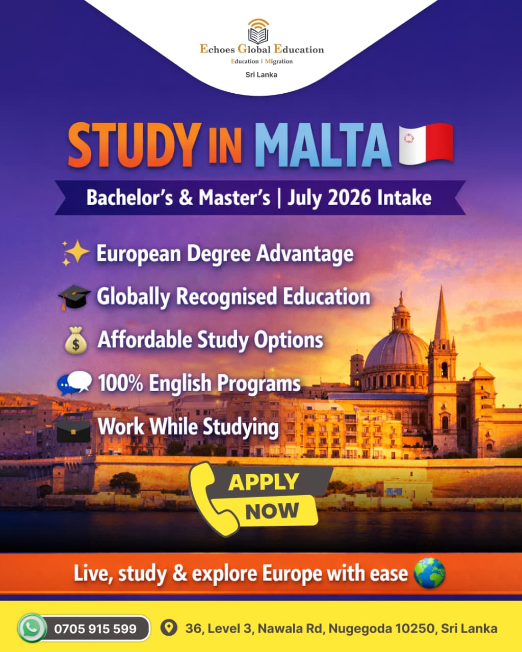 Study in Malta – Your Gateway to Europe