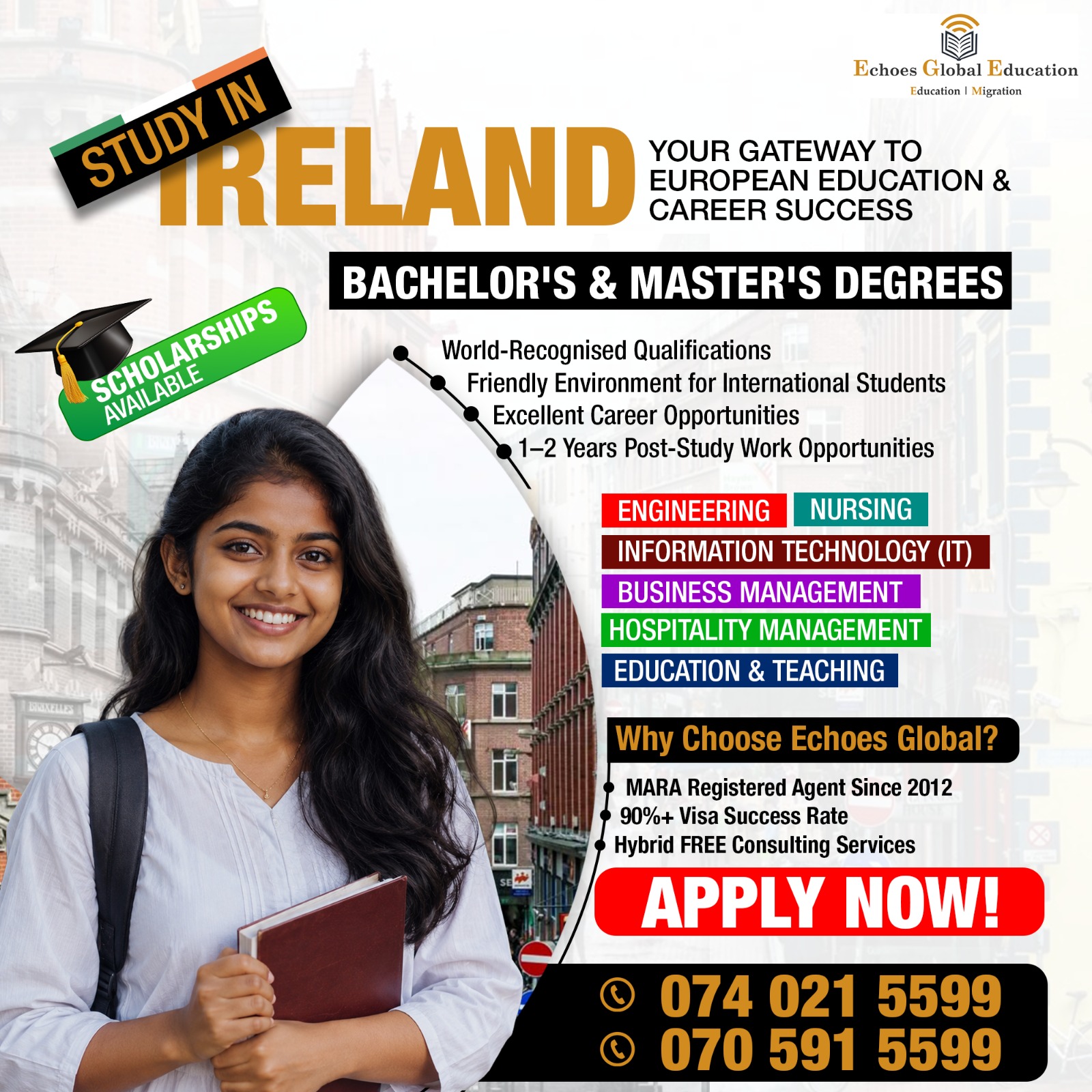 Study in Ireland – Your Gateway to European Education & Career Success!