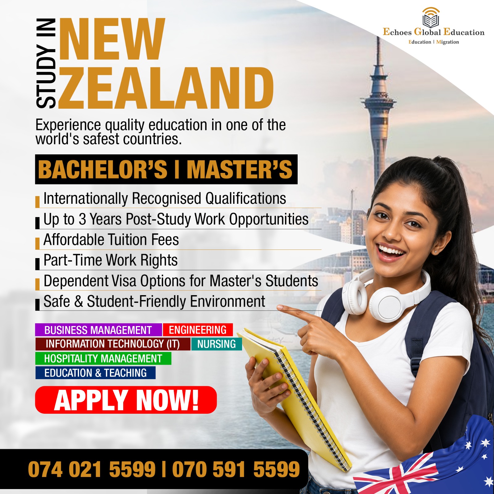 Study in New Zealand – Build Your Future with World-Class Education!