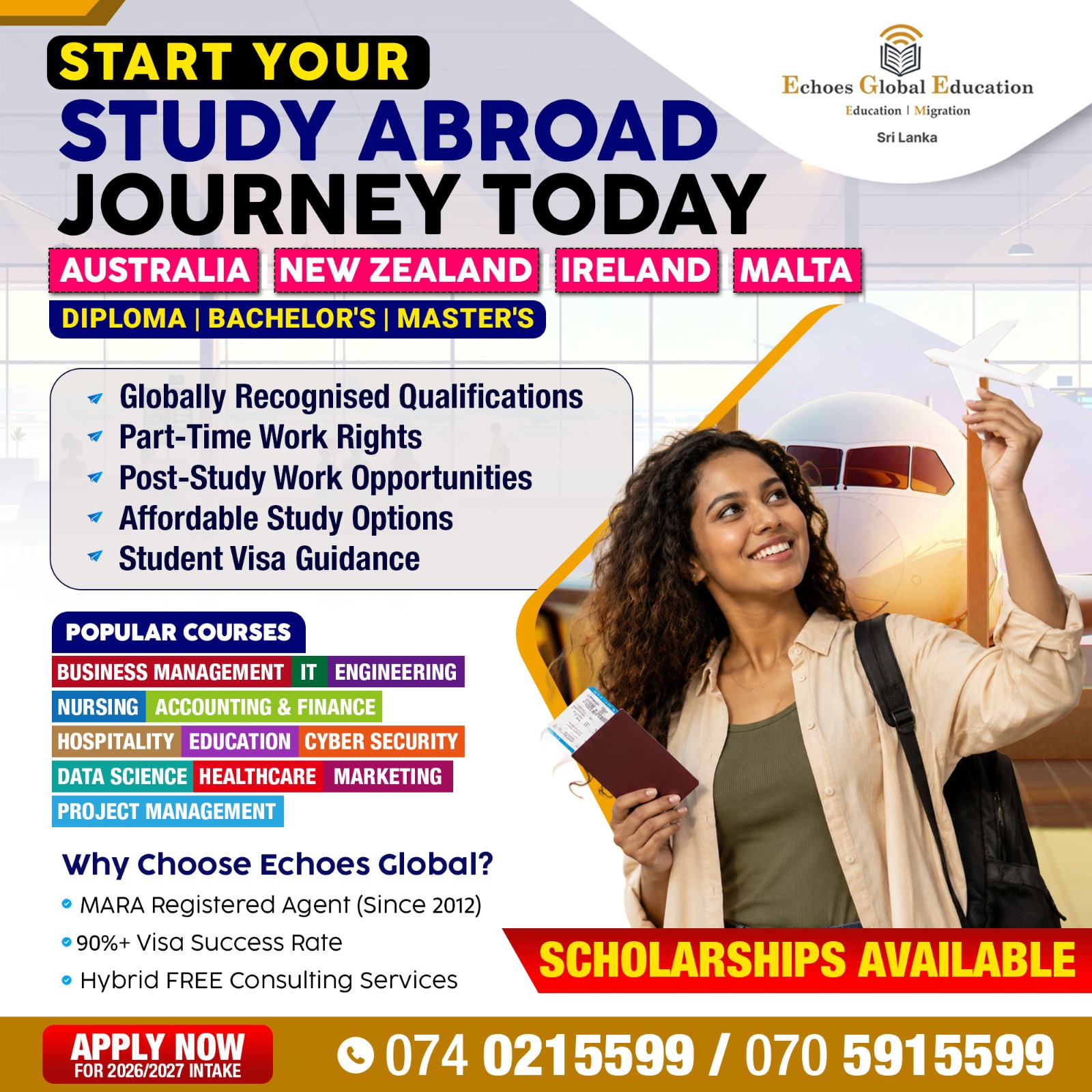 Start Your Study Abroad Journey for 2026/2027 Intake with Echoes Global Education