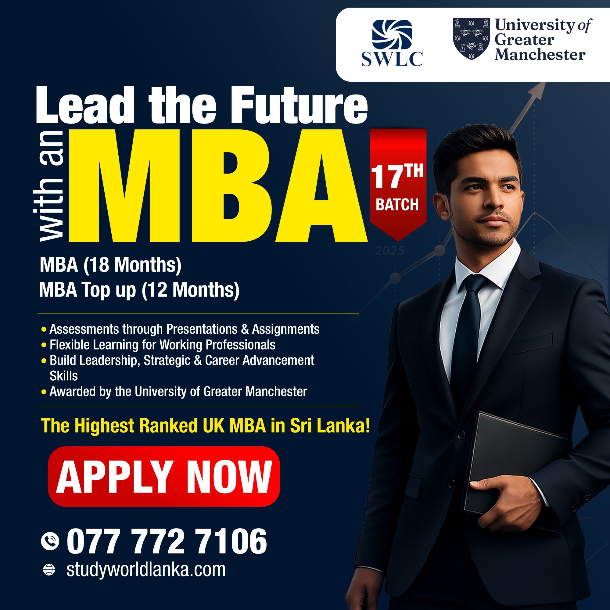 Lead the Future with an Internationally Recognized MBA at SWLC