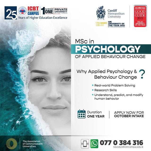 MSc (Hons) in Psychology of Applied Behaviour Change for Graduate Professionals