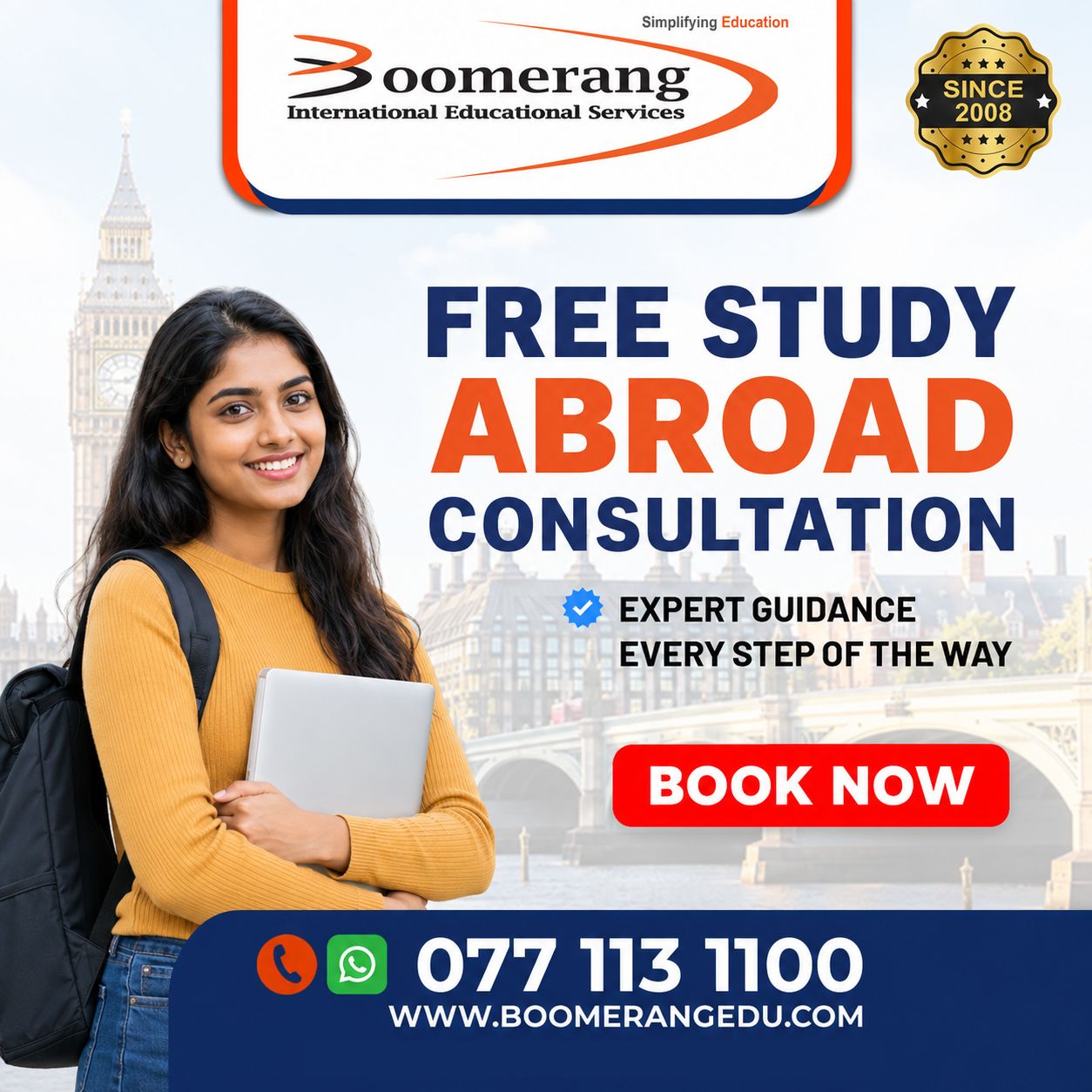 Book Your FREE Study Abroad Consultation Today