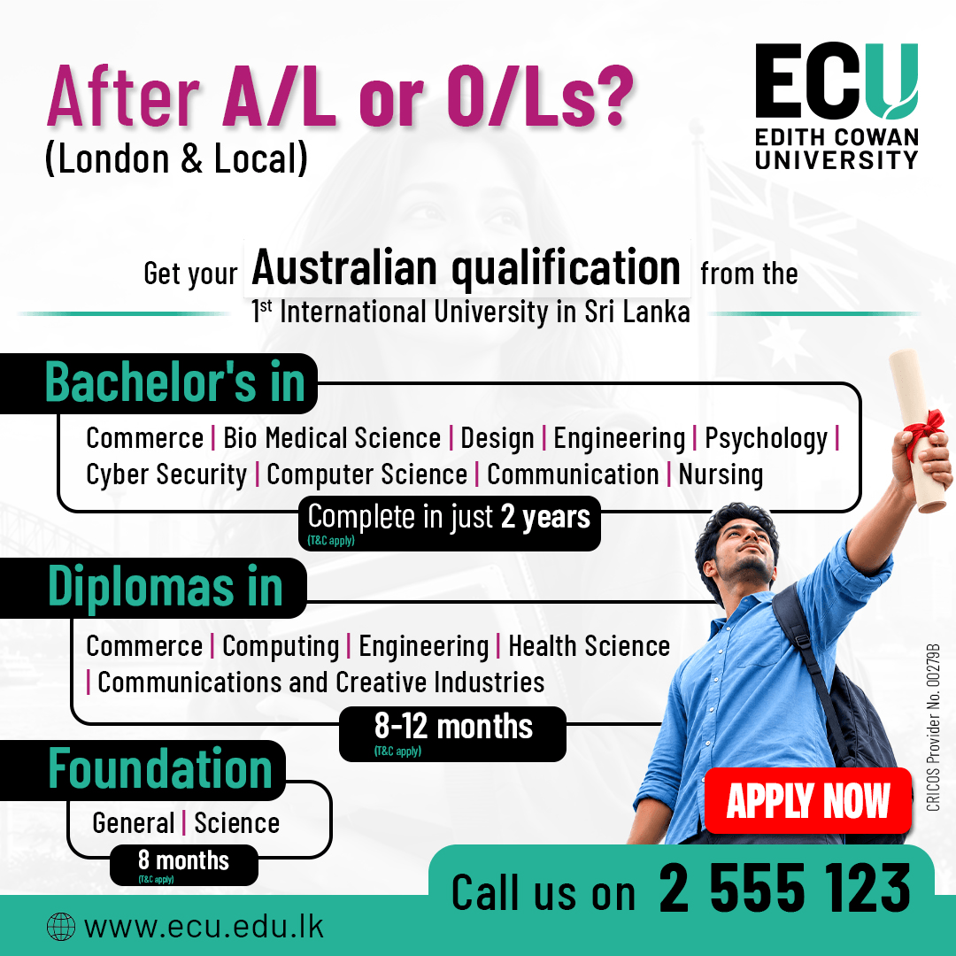 After A/L or O/L? Start Your Australian Qualification in Sri Lanka with ECU 🇦🇺🎓
