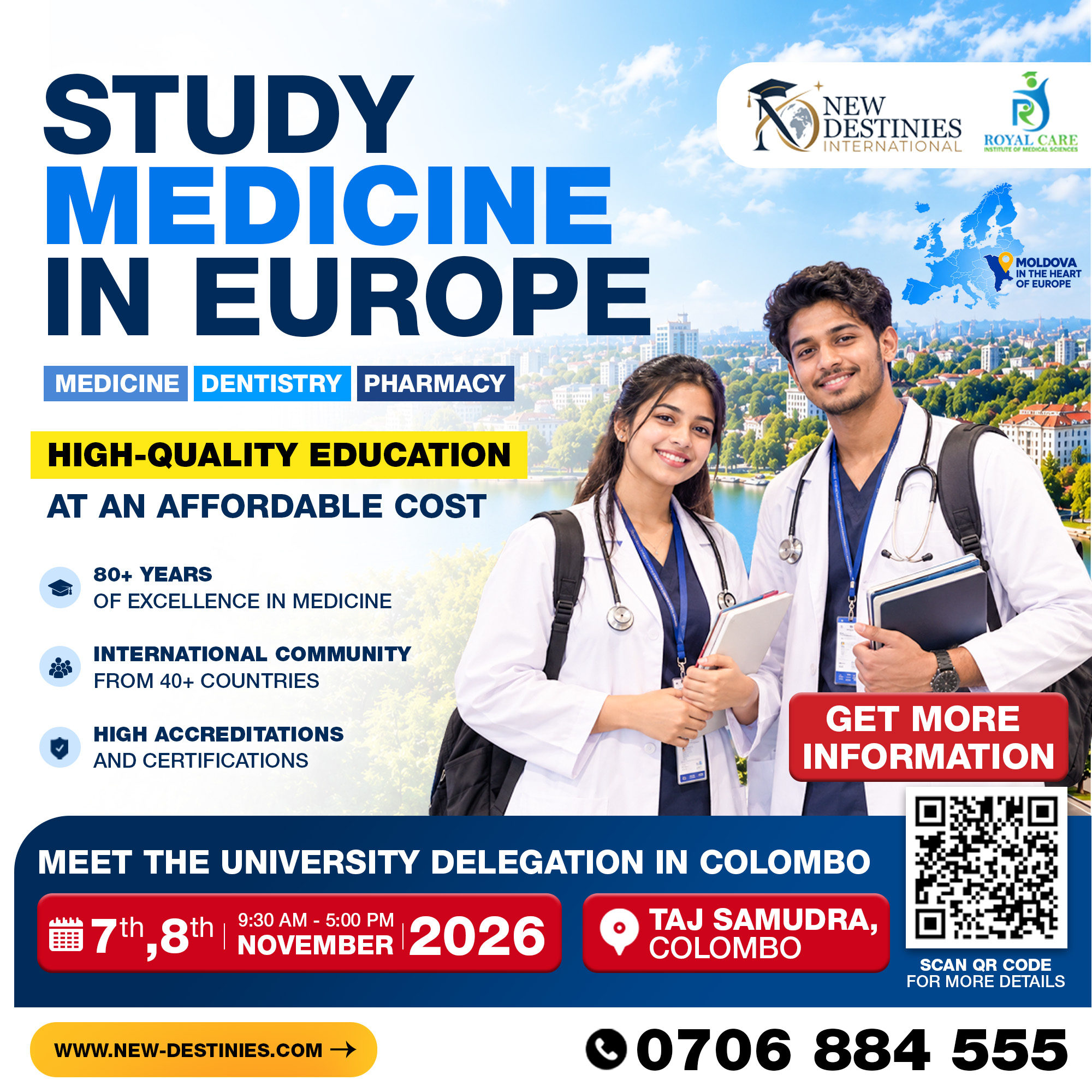 Study Medicine in Europe – Meet the University Representatives in Colombo!