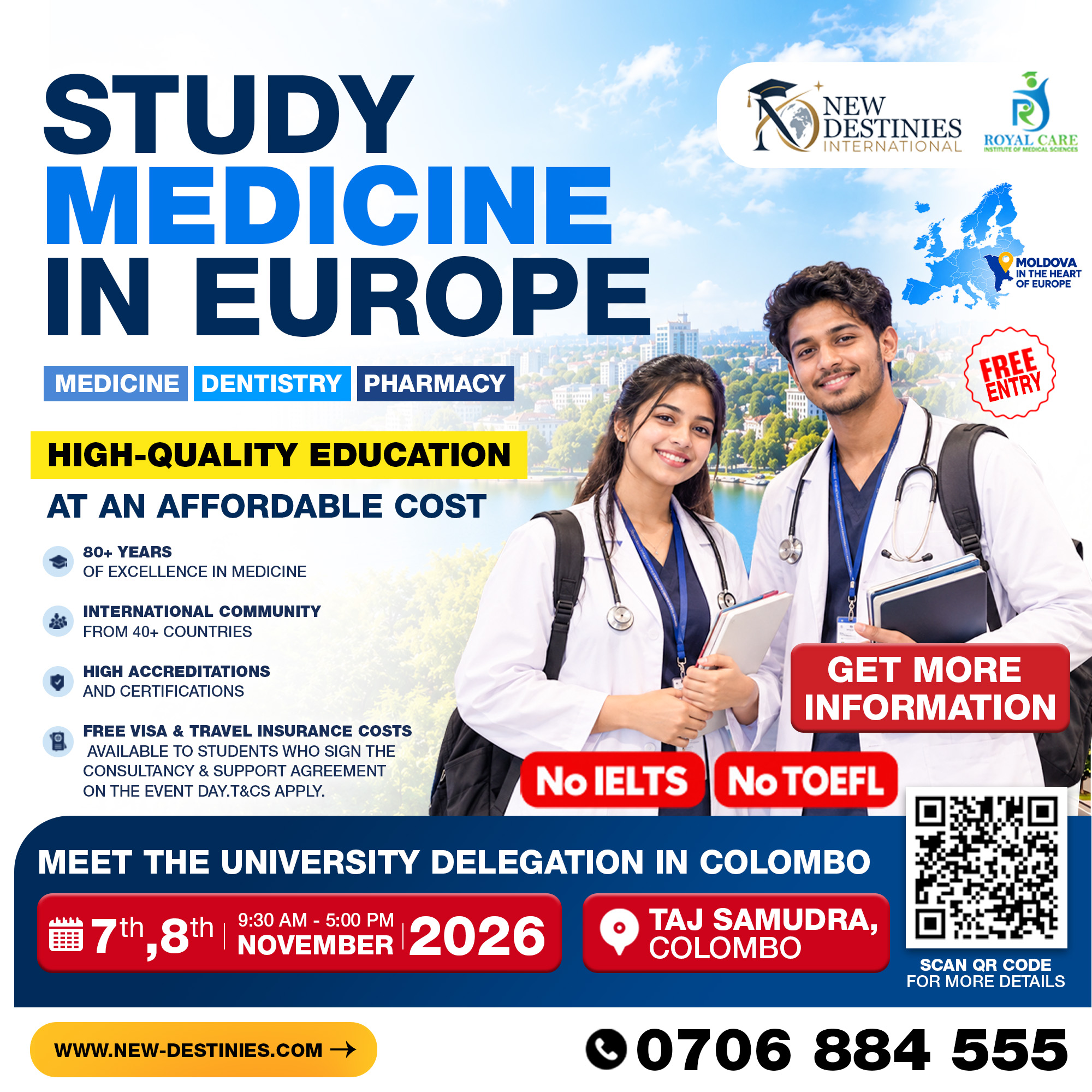 Study Medicine in Europe – Meet the University Representatives in Colombo!